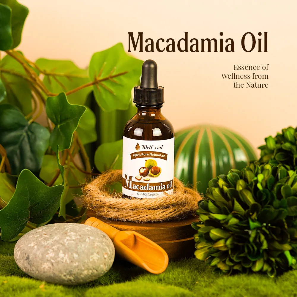 100% Pure Natural Carrier Oil | Macadamia | 2 fl. oz.