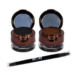 2 In 1 Eyebrow Podwer & Eyeliner Gel