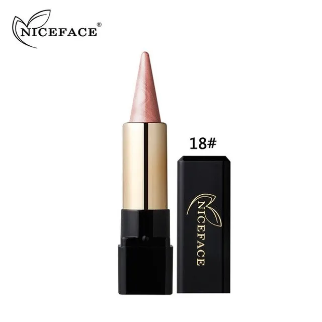 20 Colors Metallic Shimmer Eyeshadow Stick Makeup Pen Waterproof Smoky Eye Shadow Creamy Red Nude Eye Cosmetic Tools