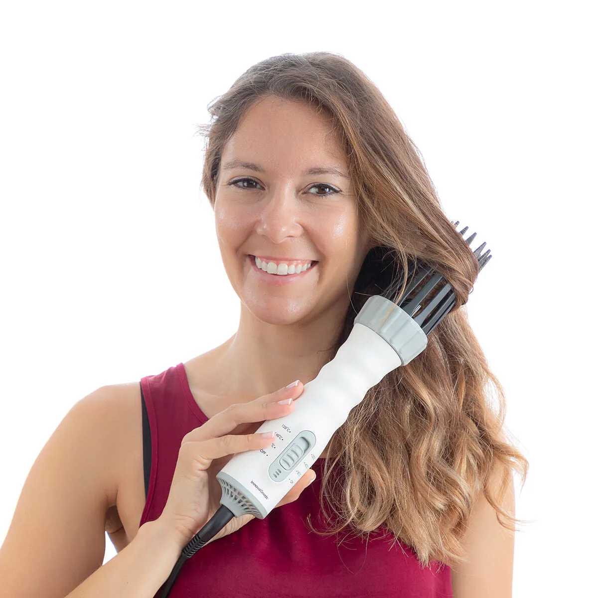 3-in-1 Drying, Styling and Curling Hairbrush Dryple InnovaGoods 550 W