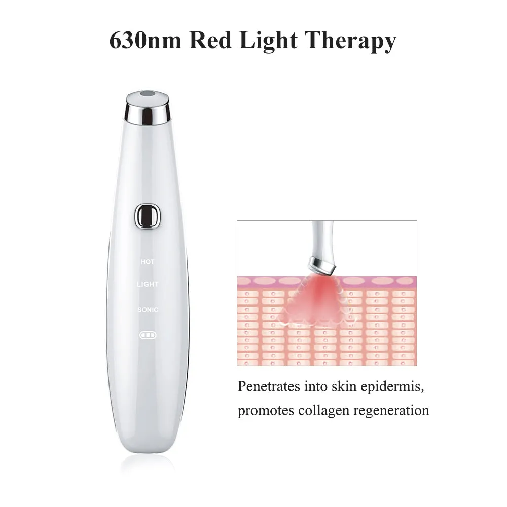 40º Warm Sonic Eye Massager with Red Light, TOUCHBeauty