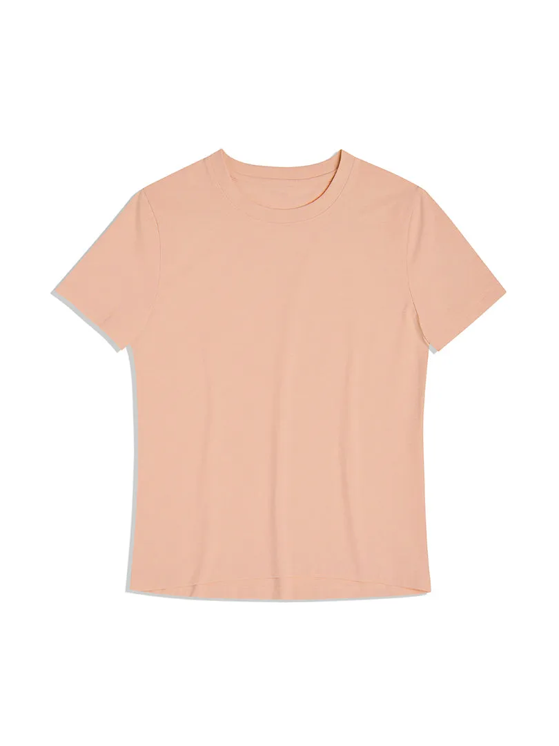 Airy Fit Standard Fit Short Sleeve (Peach Nectar)