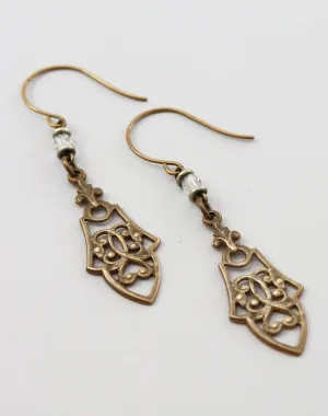 Cathedral Navette Earrings, (1 pair)