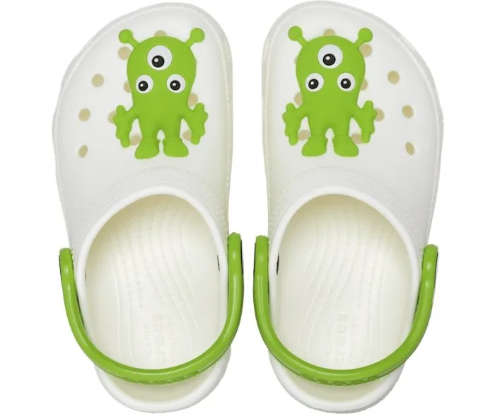 Crocs Toddler Classic Glow-In-The-Dark Alien Clog - Multi