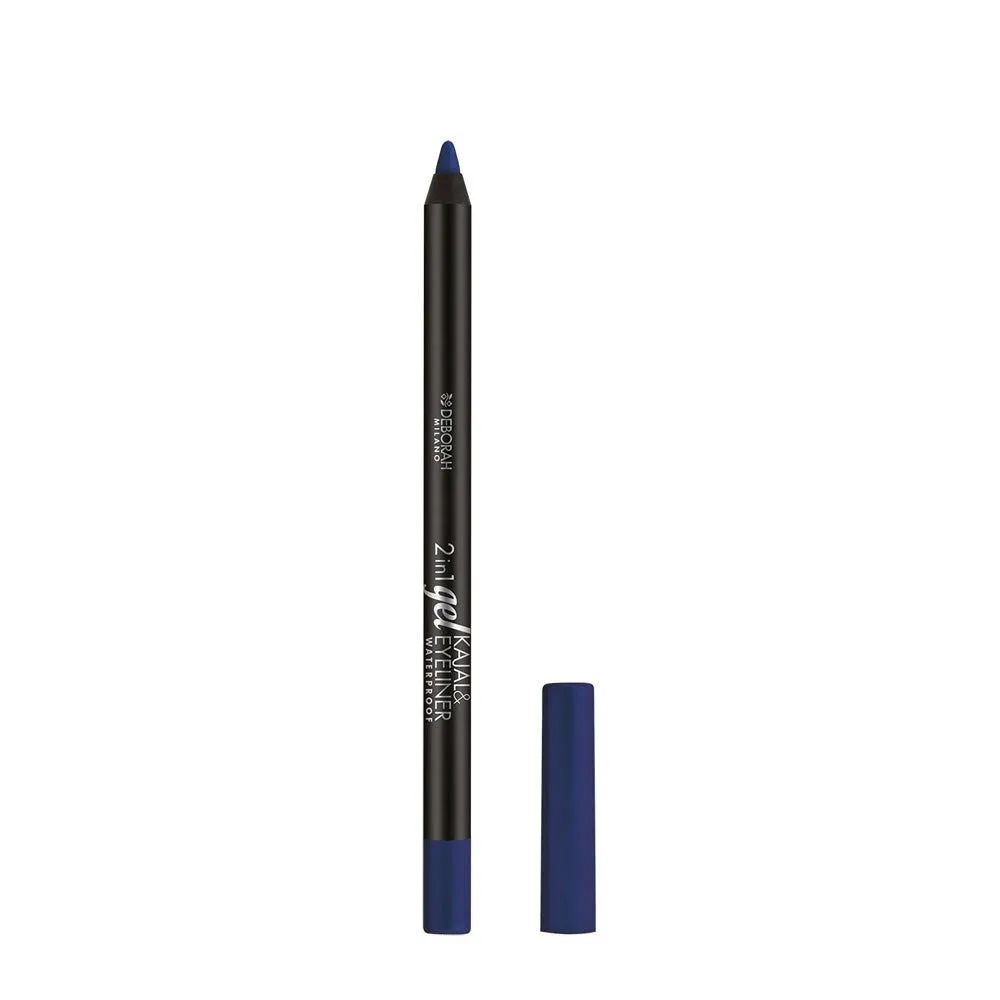 DEBORAH 2 In 1 Gel Kajal & Eyeliner Pencil Waterproof  09 Blue