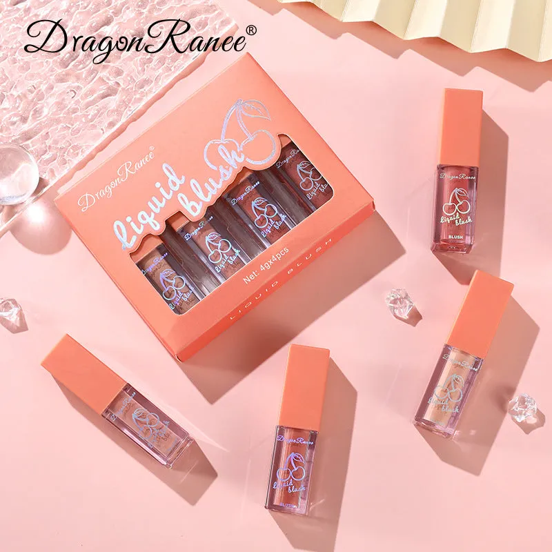 Dragon Ranee 4pcs Fruit Juice Natural Shiny Liquid Blushes set - DR48