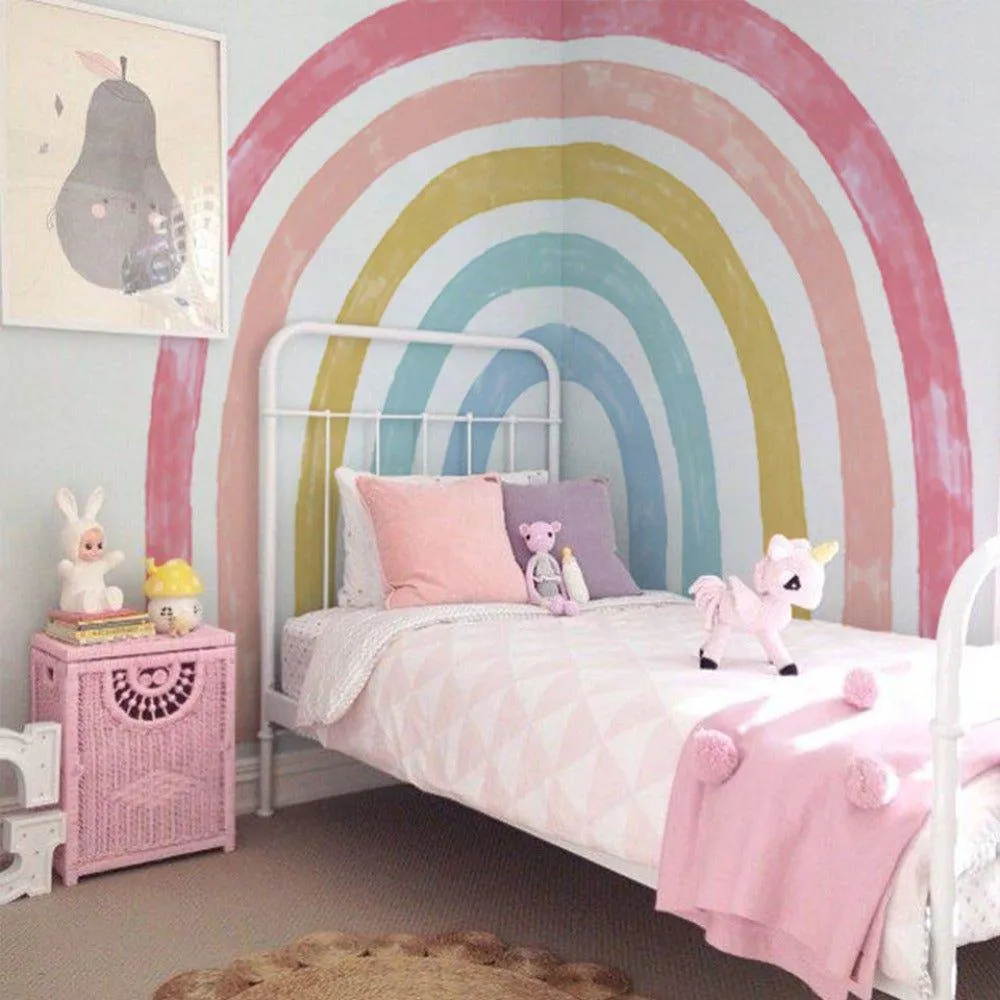 Extra Large Fabric Multicoloured Rainbow Wall Stickers