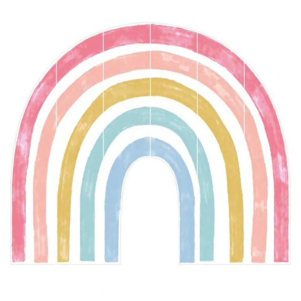 Extra Large Fabric Multicoloured Rainbow Wall Stickers