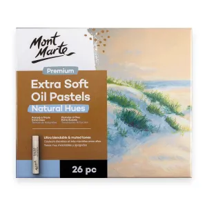 Extra Soft Oil Pastels Natural Hues Premium 26pc