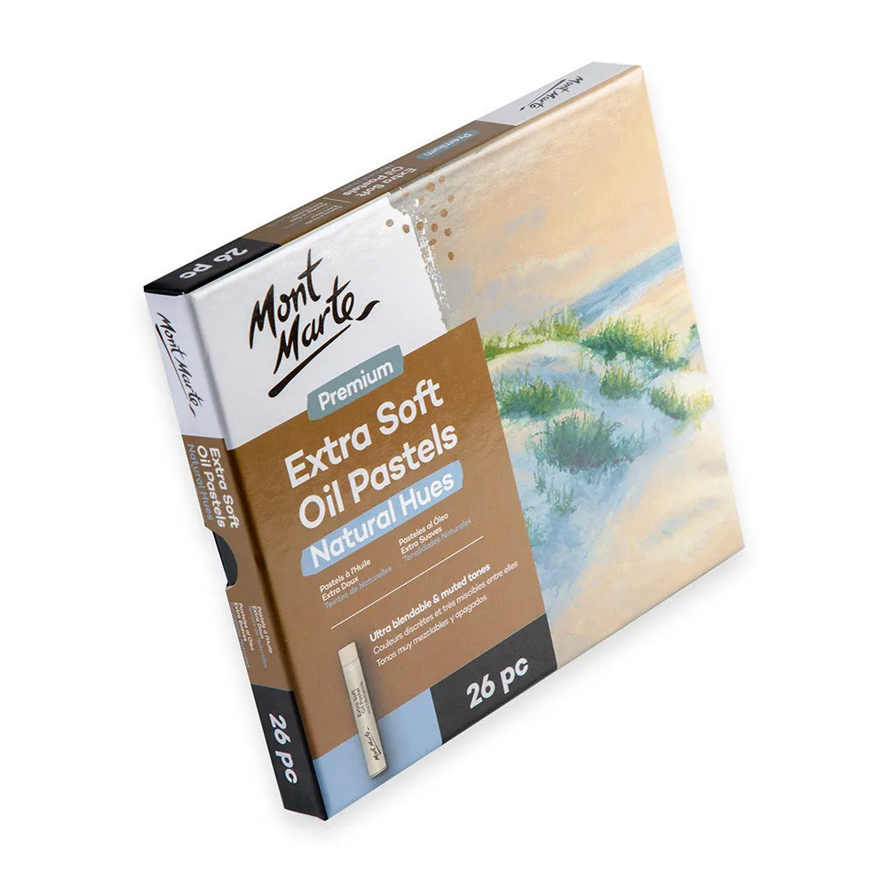 Extra Soft Oil Pastels Natural Hues Premium 26pc