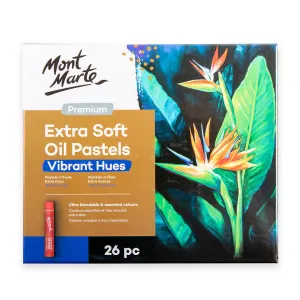 Extra Soft Oil Pastels Vibrant Hues Premium 26pc