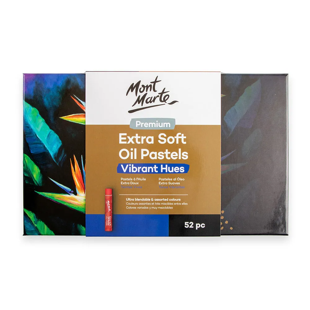 Extra Soft Oil Pastels Vibrant Hues Premium 52pc