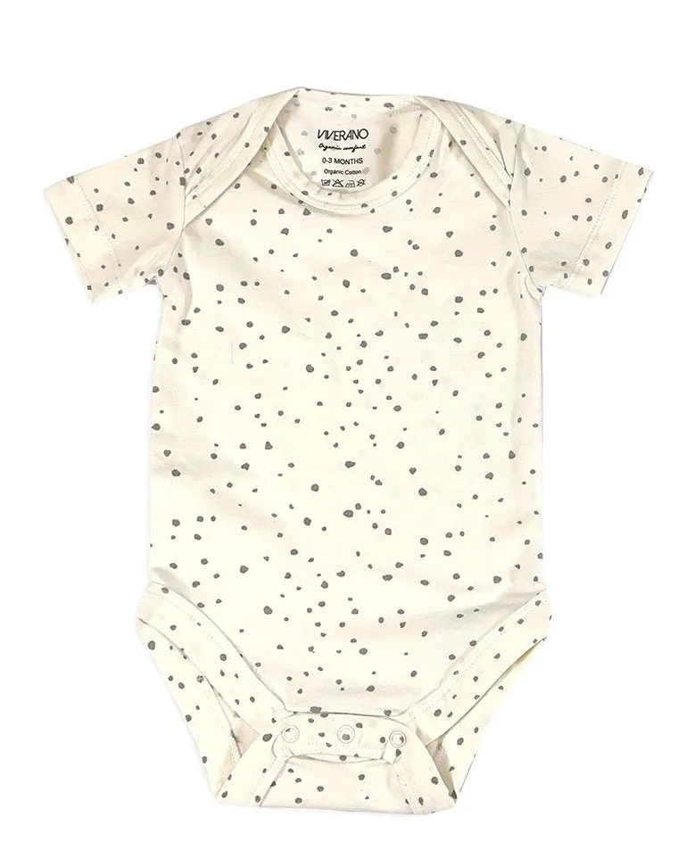 Florence Dot Short Sleeve Bodysuit -(2 Colors)