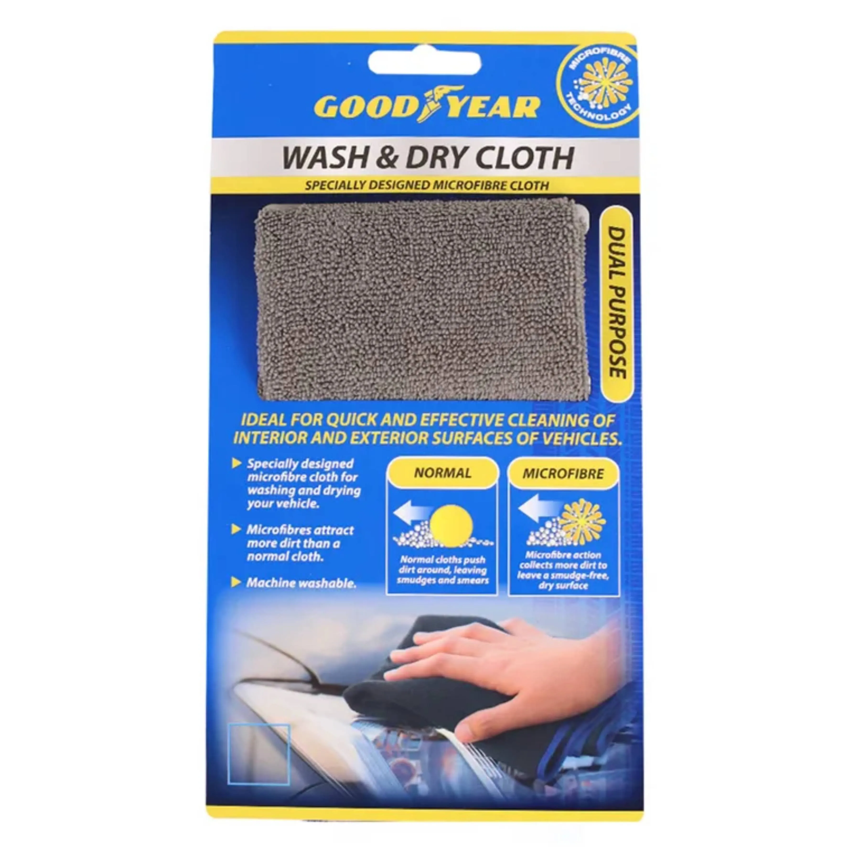 Goodyear Microfibre Wash and Dry Cloth - Large