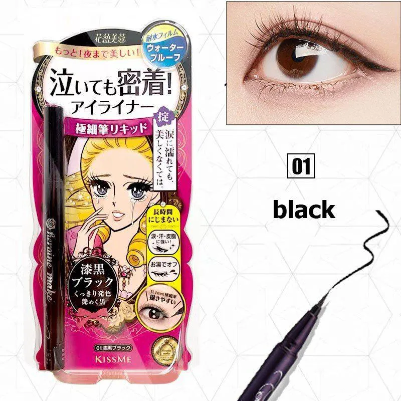 Kiss Me Heroine Make Smooth Liquid Eyeliner #01 Jet Black