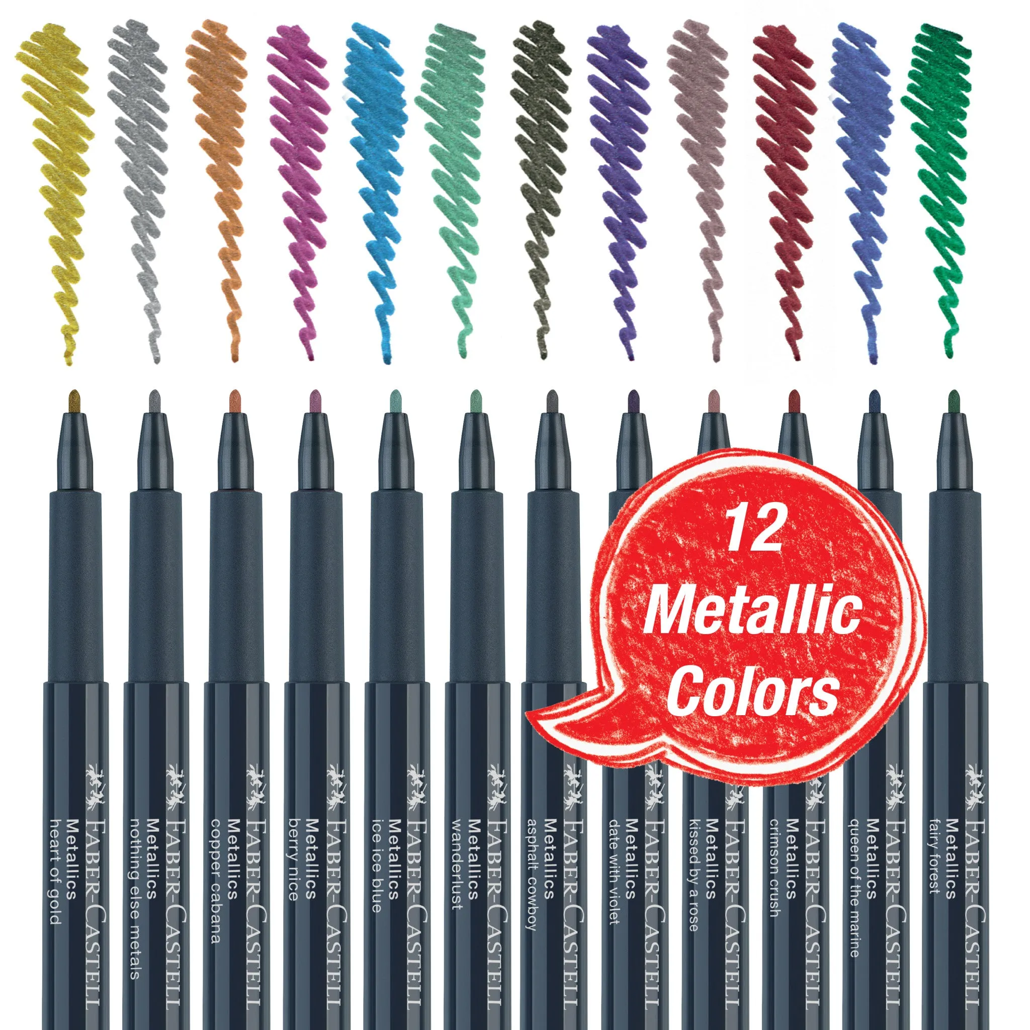 Metallic Markers, Box of 12 - #160713