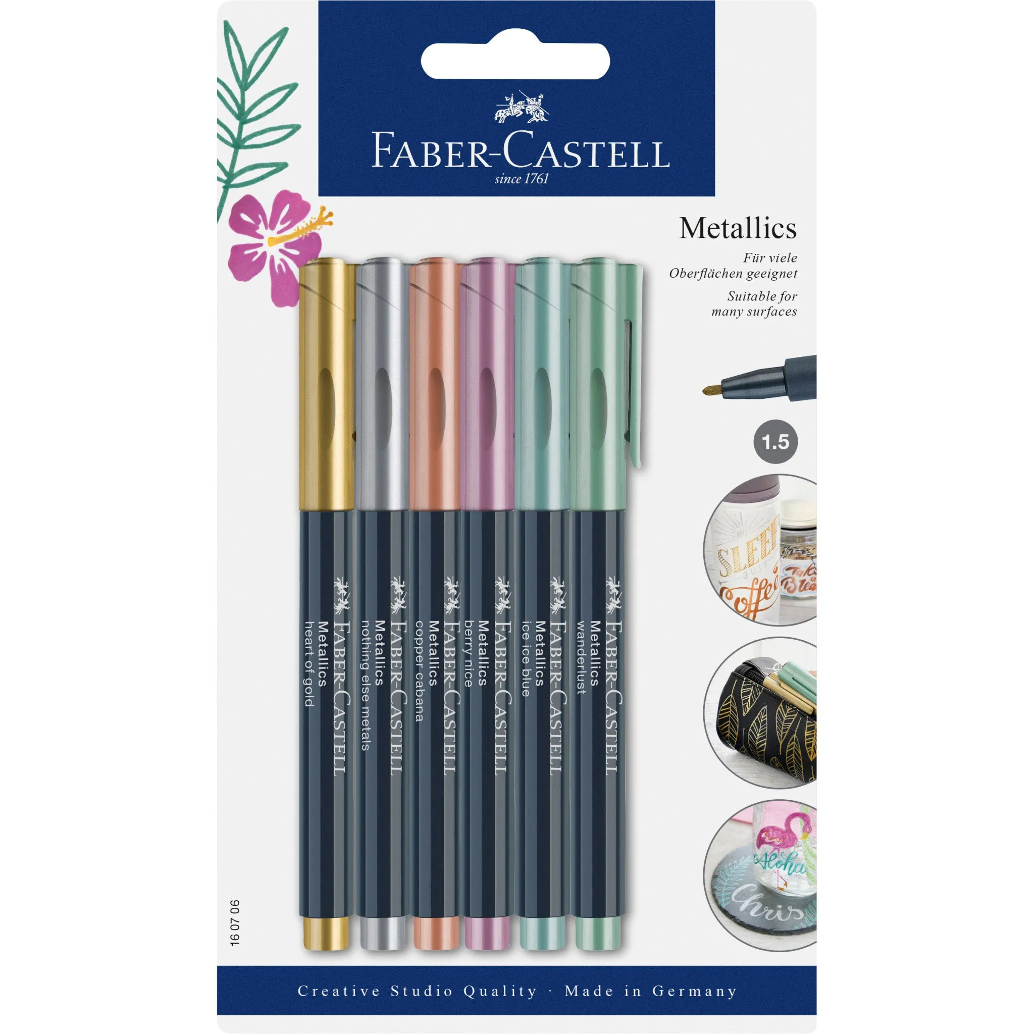 Metallic Markers, Set of 6 - #160706