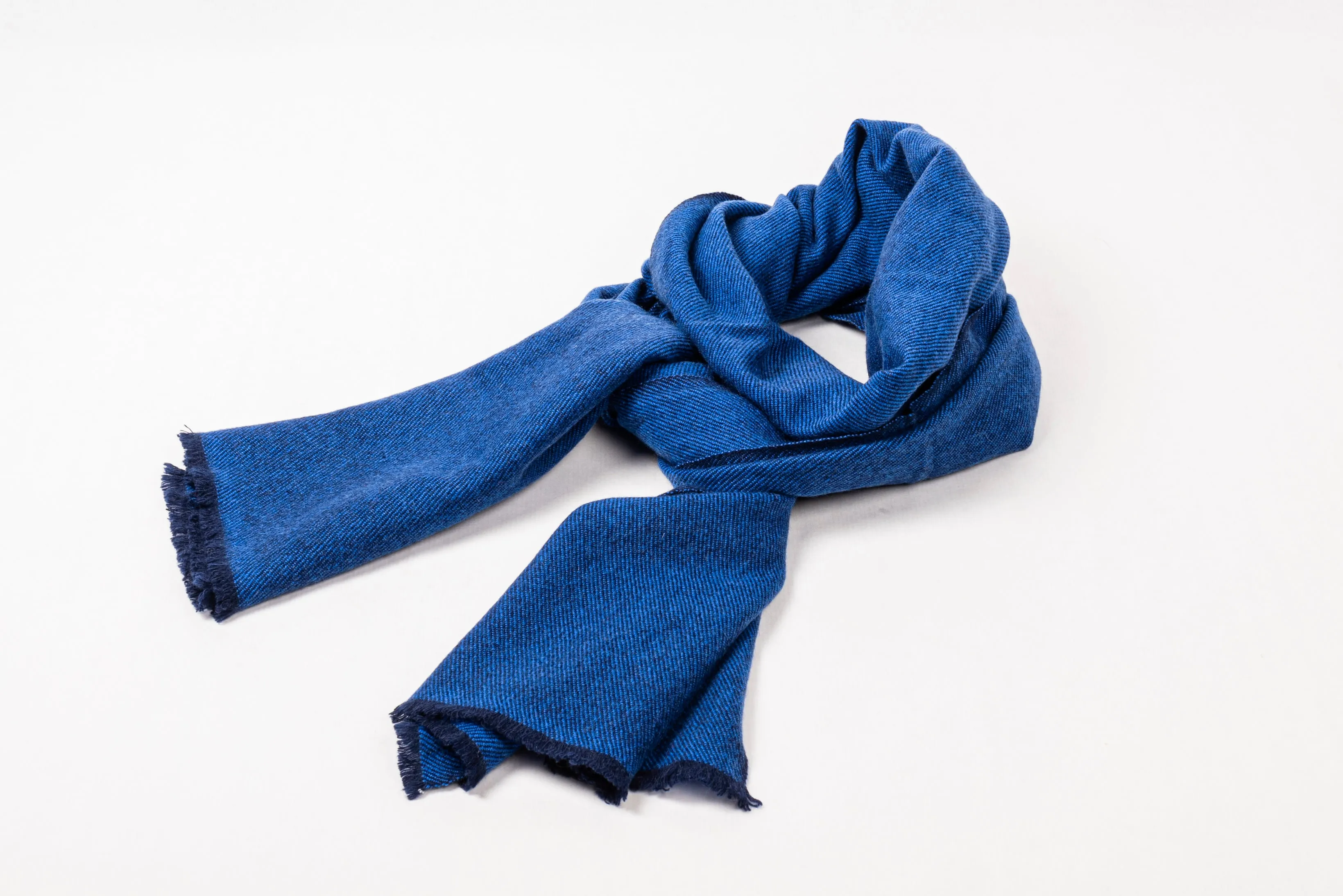 Modern Twill Weave Cashmere Scarf