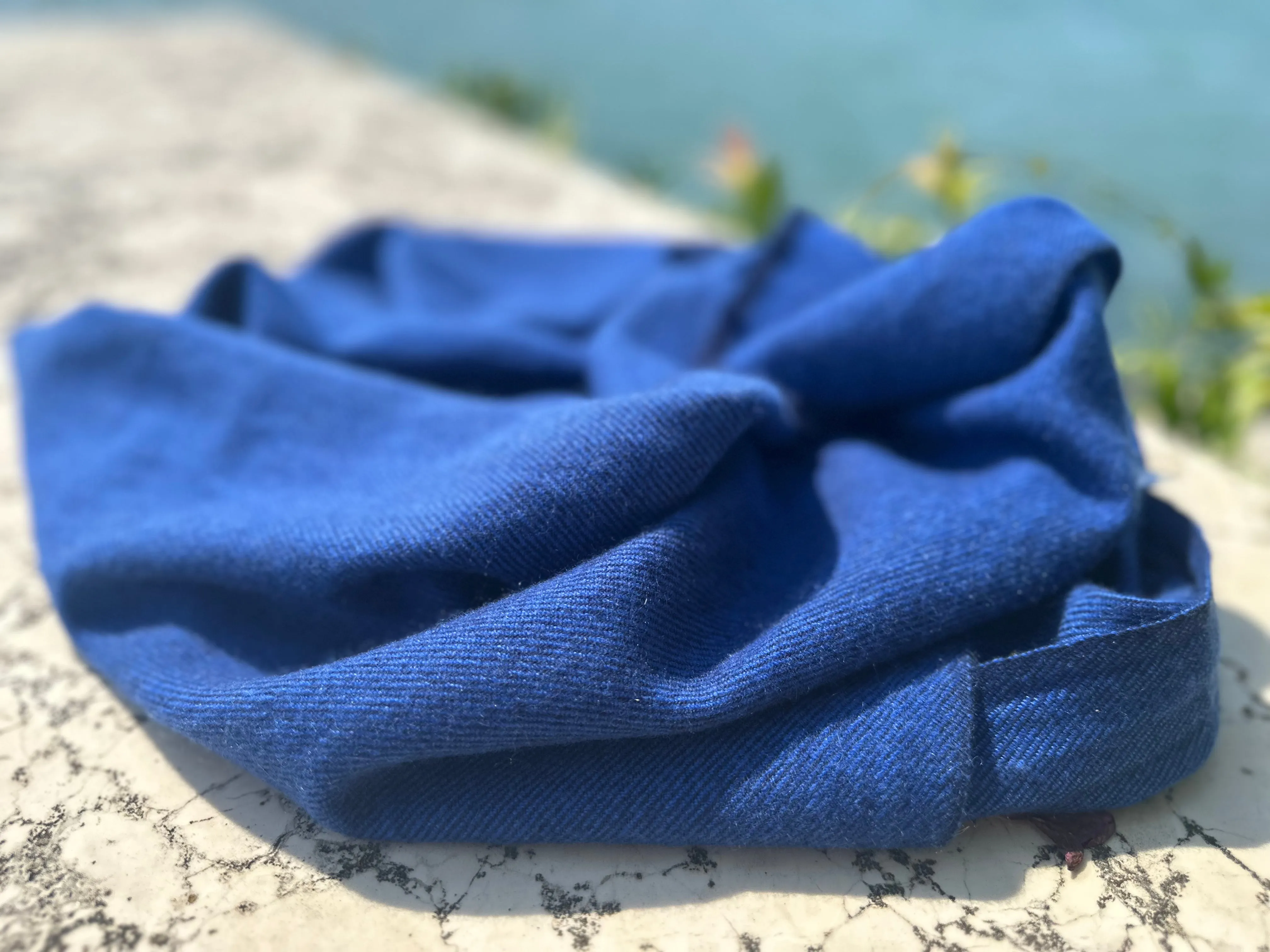 Modern Twill Weave Cashmere Scarf