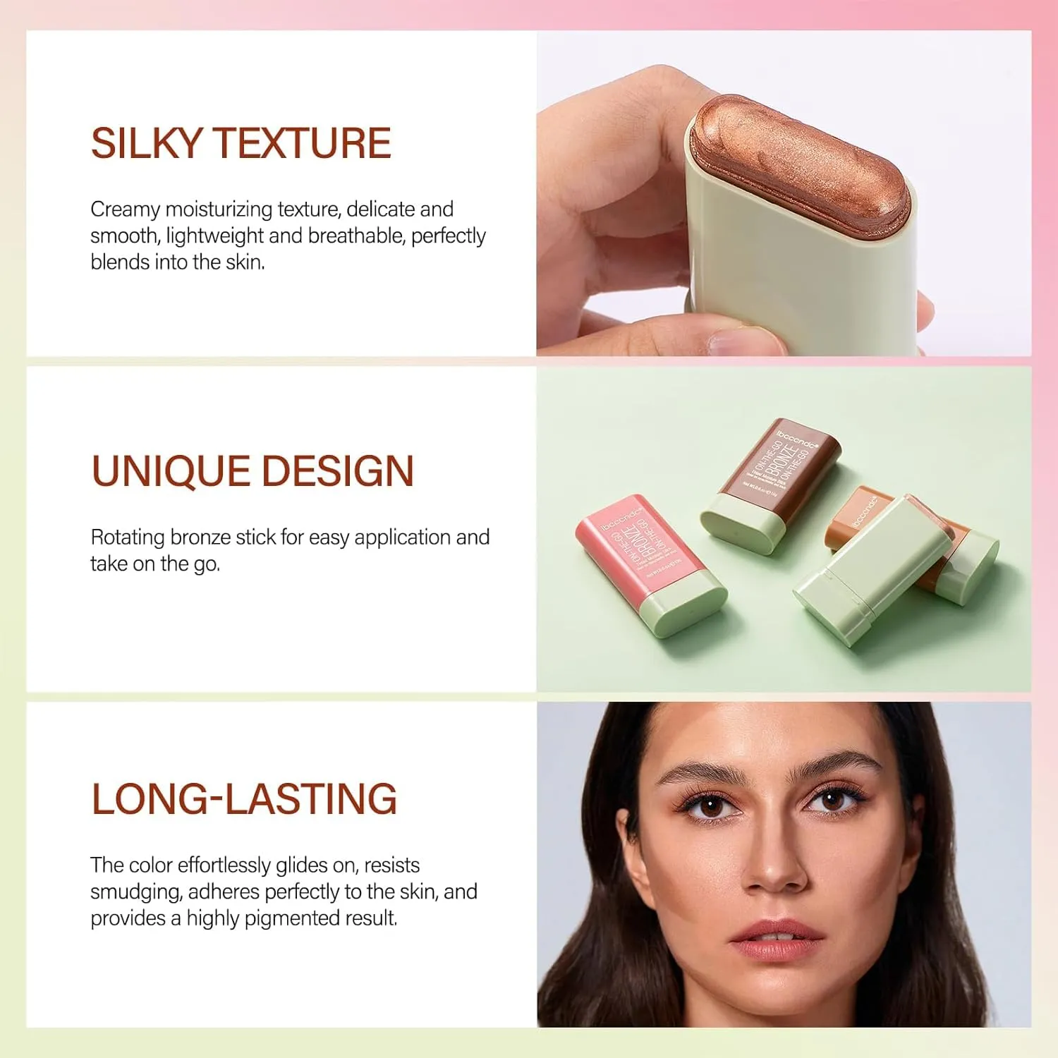 Multi-Use Makeup Blush Solid Moisturizer Stick