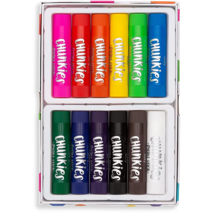 Ooly Chunkies Paint Sticks: Set of 12