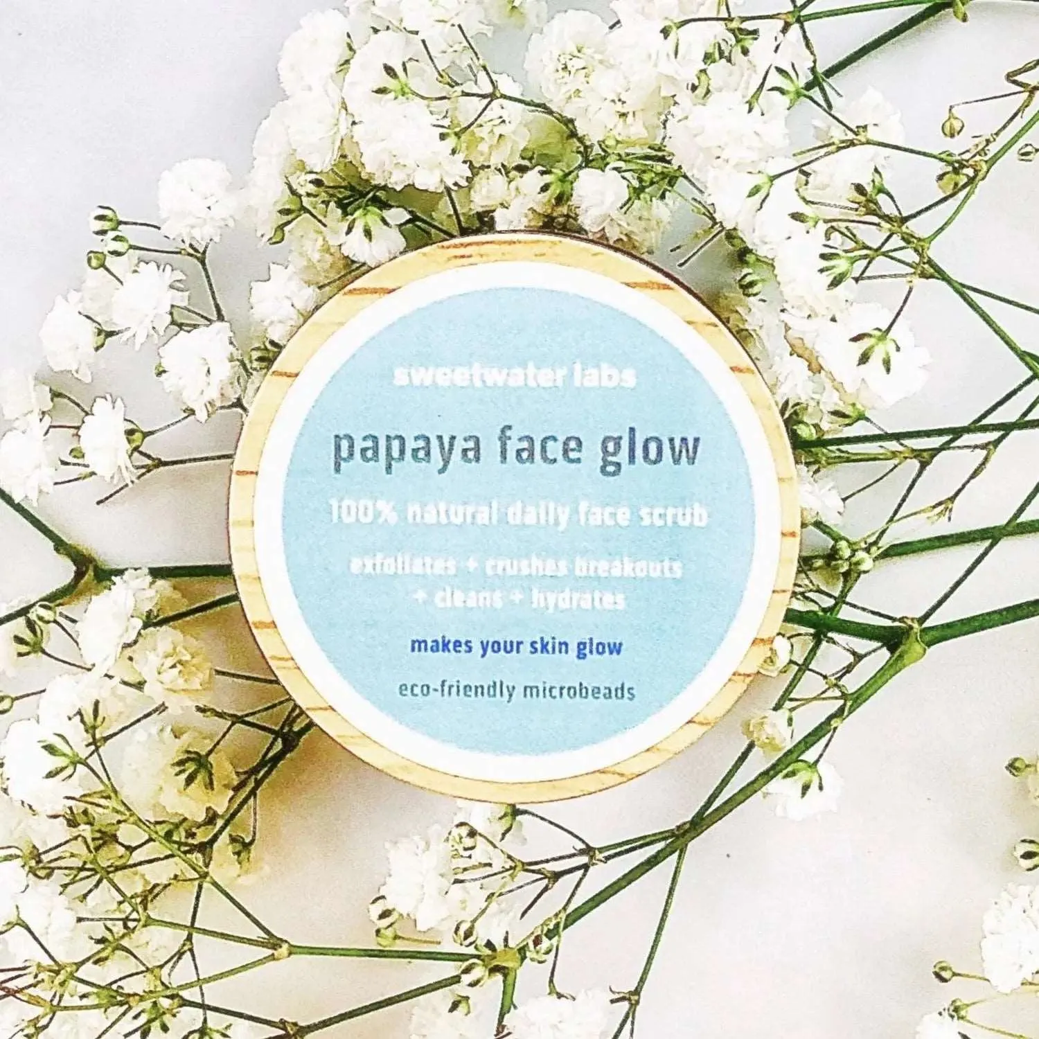 PAPAYA FACE GLOW. Daily face scrub. Exfoliates, cleans, hydrates   crushes breakouts