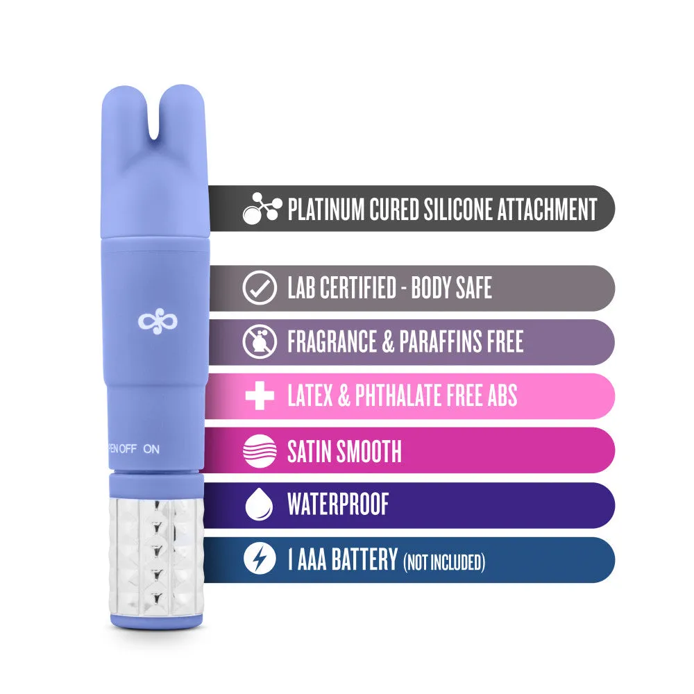 Rosé By Blush® | Revitalize Periwinkle Vibrating 3-Piece Massage Wand Kit