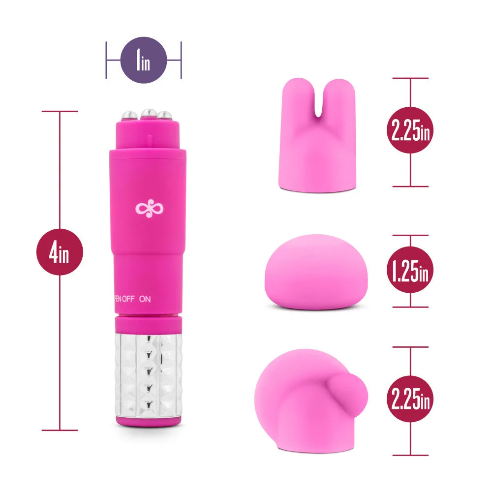 Rosé By Blush® | Revitalize Pink Vibrating 3-Piece Massage Wand Kit