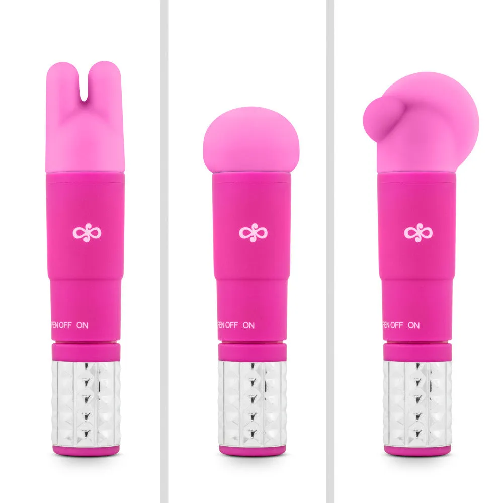 Rosé By Blush® | Revitalize Pink Vibrating 3-Piece Massage Wand Kit