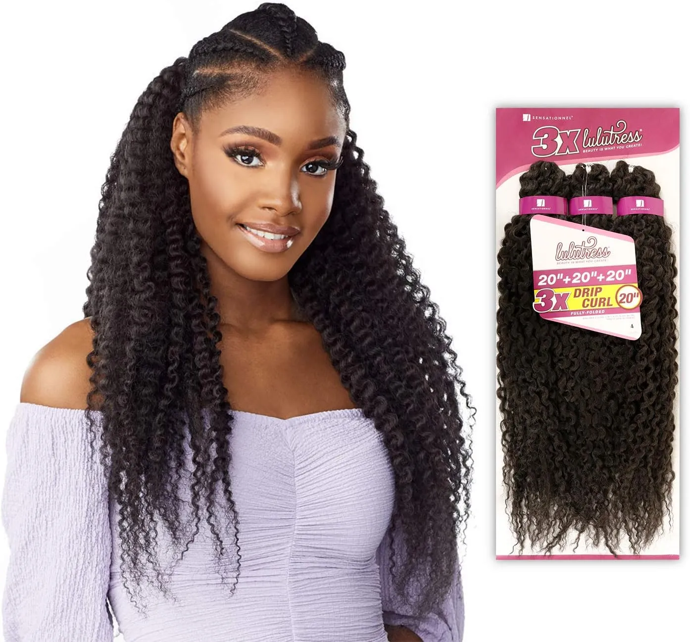 Sensationnel Lulutress Braid - 3X DRIP CURL 20 "