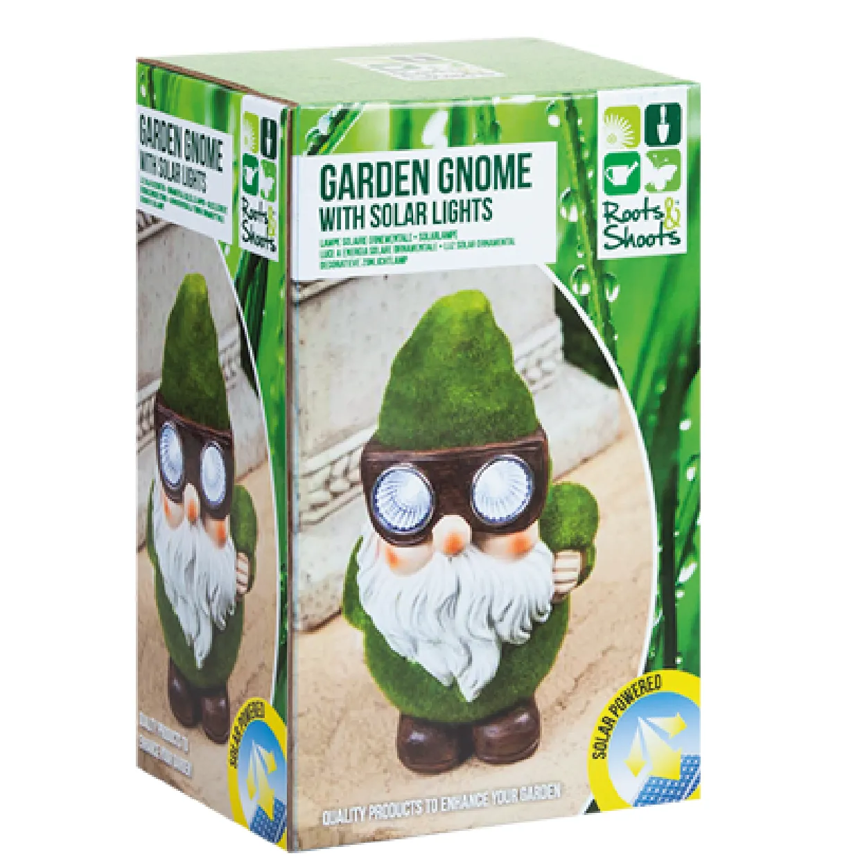 Solar Light Green Flock Gnome