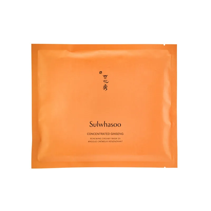 Sulwhasoo Concentrated Ginseng Renewing Creamy Mask EX 5 Sheets