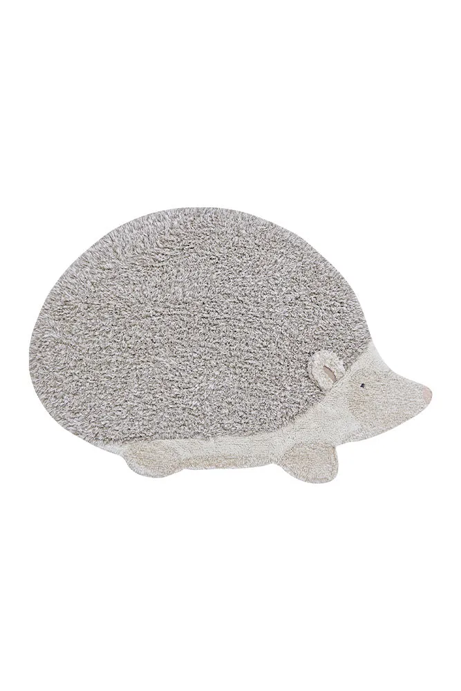 WASHABLE ANIMAL COTTON RUG HEDGEHOG